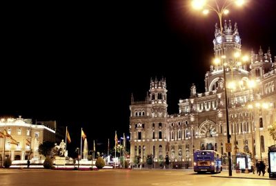 cibeles ayuntamiento madrid noche